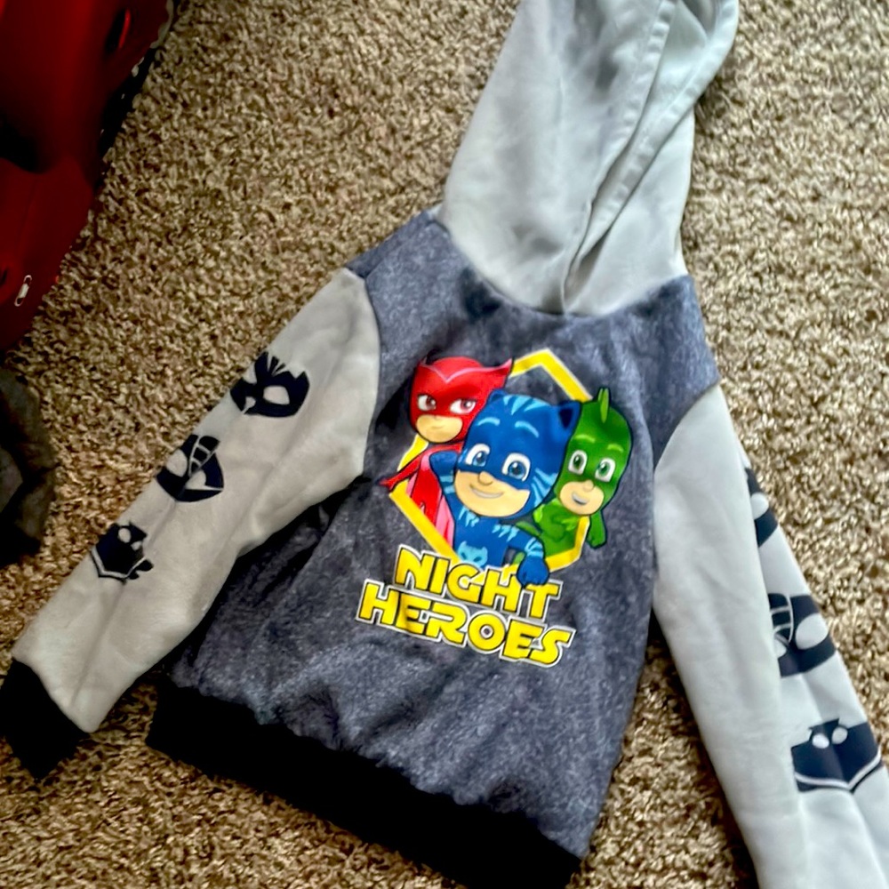Pj masks cartoon hoodie sweater boy 4